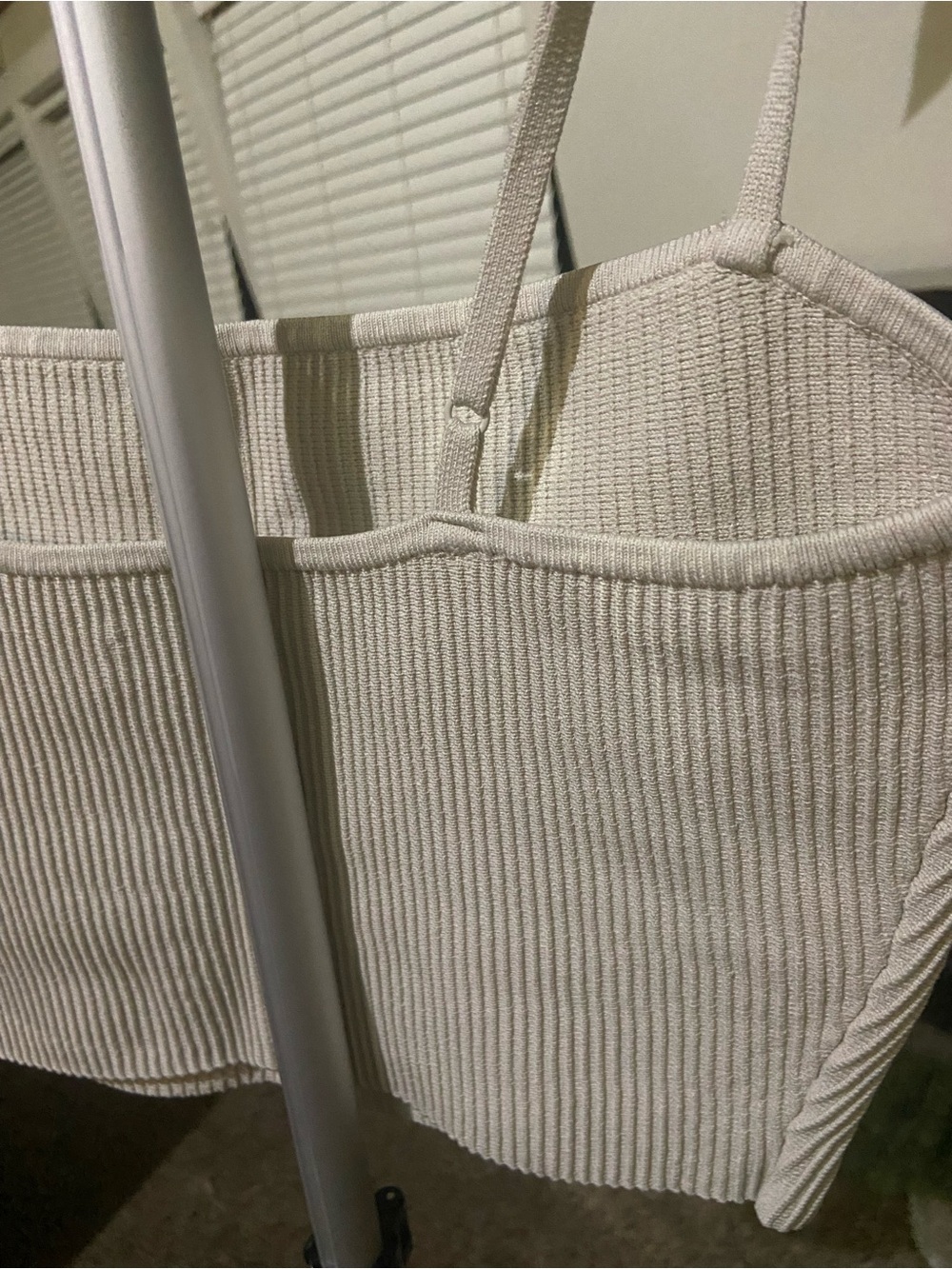 Babaton  Ribbed Cream Skirt - Picture 5 of 5